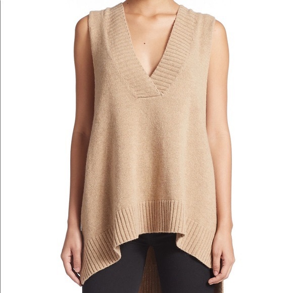 Free People Oversized Wool Swing Sweater Vest tag fell - Picture 2 of 5